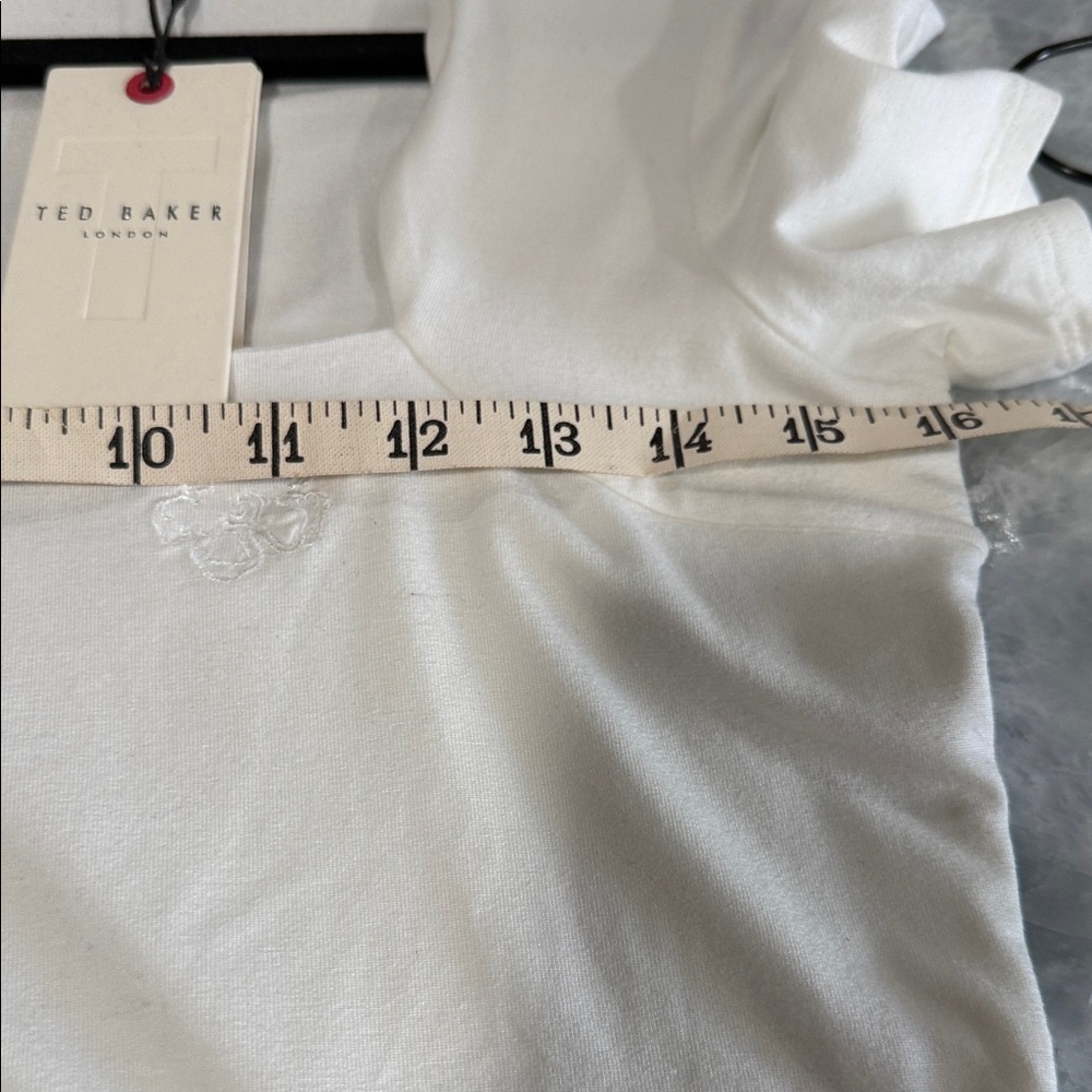 Ted Baker Cream Short Sleeve Top - Picture 4 of 4